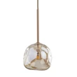 Pendul TK Lighting LAVA metal, sticla, bej, chihlimbar, G9 - TK-11106