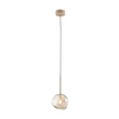 Pendul TK Lighting LAVA metal, sticla, bej, chihlimbar, G9 - TK-11106