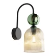 Aplica de perete TK Lighting SOPHIA metal, sticla, negru, verde, chihlimbar, E14 - TK-11143