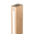 Lampadar TK Lighting TEO metal, lemn, plastic, negru, maro, LED, 13W, 3000K, 2147 Lm - TK-1391