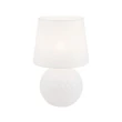 Veioza TK Lighting SANTANA sticla, textil, alb, E27 - TK-16046
