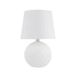 Veioza TK Lighting SANTANA sticla, textil, alb, E27 - TK-16046
