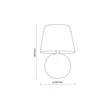 Veioza TK Lighting SANTANA sticla, textil, negru, E27 - TK-16047