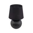 Veioza TK Lighting SANTANA sticla, textil, negru, E27 - TK-16047