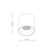 Plafoniera TK Lighting BLAZE metal, alb, LED, 12W, 3000K, 500Lm - TK-18157