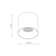 Plafoniera TK Lighting BLAZE metal, negru, LED, 30W, 3000K, 1493 Lm - TK-18162