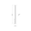 Aplica de perete de exterior TK Lighting LINEA metal, negru, LED, 12W, 3000K, 735 Lm, IP54 - TK-18175