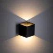 Aplica de perete de exterior TK Lighting CUBE metal, negru, LED, 5W, 3000K, 650 Lm, IP54 - TK-18182