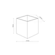 Aplica de perete de exterior TK Lighting CUBE metal, negru, LED, 5W, 3000K, 650 Lm, IP54 - TK-18182