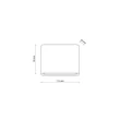 Aplica de perete de exterior TK Lighting ARWENA metal, negru, LED, 3W, 3000K, 360 Lm, IP54 - TK-18184