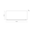 Aplica de perete de exterior TK Lighting ARWENA metal, negru, LED, 12W, 3000K, 1000 Lm, IP54 - TK-18186