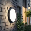 Aplica de perete de exterior TK Lighting SFERIS metal, plastic, negru, alb, LED, 18W, 3000K, 1300 Lm - TK-18187