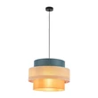 Pendul TK Lighting TRIO metal, textil, albastru, portocaliu, natur, E27 - TK-2758