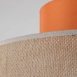 Pendul TK Lighting DUO metal, textil, portocaliu, natur, E27 - TK-3227
