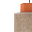 Pendul TK Lighting DUO metal, textil, portocaliu, natur, E27 - TK-3255
