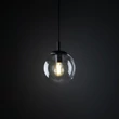 Pendul TK Lighting ESME metal, sticla, negru, transparent, E27 - TK-3267