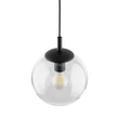 Pendul TK Lighting ESME metal, sticla, negru, transparent, E27 - TK-3267