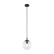 Pendul TK Lighting ESME metal, sticla, negru, transparent, E27 - TK-3267