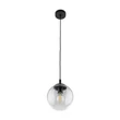 Pendul TK Lighting ESME metal, sticla, negru, transparent, E27 - TK-3267