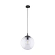 Pendul TK Lighting ESME metal, sticla, negru, transparent, E27 - TK-3268