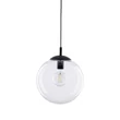 Pendul TK Lighting ESME metal, sticla, negru, transparent, E27 - TK-3268