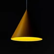 Pendul TK Lighting CONO metal, galben, E27 - TK-3281