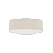 Plafoniera TK Lighting CLOUD metal, textil, plastic, bej, alb, E27 - TK-4336