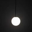 Pendul TK Lighting MARTIN metal, sticla, negru, alb, G9 - TK-4502