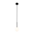Pendul TK Lighting MARTIN metal, sticla, negru, alb, G9 - TK-4502