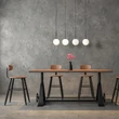 Pendul TK Lighting MARTIN metal, sticla, negru, alb, G9 - TK-4503