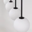 Pendul TK Lighting MARTIN metal, sticla, negru, alb, G9 - TK-4503