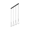 Pendul TK Lighting MARTIN metal, sticla, negru, alb, G9 - TK-4503