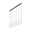 Pendul TK Lighting MARTIN metal, sticla, negru, alb, G9 - TK-4504