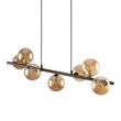 Pendul TK Lighting ESTERA metal, sticla, maro, chihlimbar, G9 - TK-4506