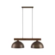 Pendul TK Lighting OSLO metal, lemn, maro, E27 - TK-4507