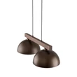 Pendul TK Lighting OSLO metal, lemn, maro, E27 - TK-4507