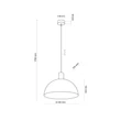 Pendul TK Lighting OSLO metal, lemn, maro, E27 - TK-4508