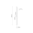 Aplica de perete TK Lighting NAVI metal, negru, LED, 8W, 3000K, 988 Lm - TK-4510