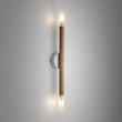Aplica de perete TK Lighting NOBLE metal, lemn, sticla, maro, G9 - TK-4523
