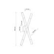 Plafoniera TK Lighting NOBLE metal, lemn, sticla, maro, G9 - TK-4524