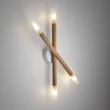 Plafoniera TK Lighting NOBLE metal, lemn, sticla, maro, G9 - TK-4524