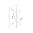 Aplica de perete TK Lighting NOBLE metal, lemn, sticla, maro, G9 - TK-4525