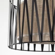 Pendul TK Lighting HARMONY metal, textil, negru, bej, E27 - TK-4562