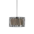 Pendul TK Lighting HARMONY metal, textil, negru, bej, E27 - TK-4562