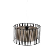 Pendul TK Lighting HARMONY metal, textil, negru, bej, E27 - TK-4562