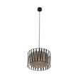 Pendul TK Lighting HARMONY metal, textil, negru, bej, E27 - TK-4562