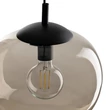 Pendul TK Lighting VIBE metal, sticla, negru, topaz, E27 - TK-4677