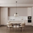 Pendul TK Lighting VIBE metal, sticla, negru, topaz, E27 - TK-4703