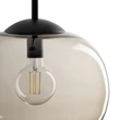 Pendul TK Lighting VIBE metal, sticla, negru, topaz, E27 - TK-4703