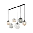 Pendul TK Lighting ESME metal, sticla, negru, fumuriu, chihlimbar, E27 - TK-4797